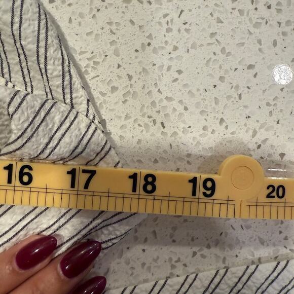 Calvin Klein Striped Sleeveless Cropped Jumpsuit Wide Leg Size 12 Workwear Chic - Picture 6 of 9